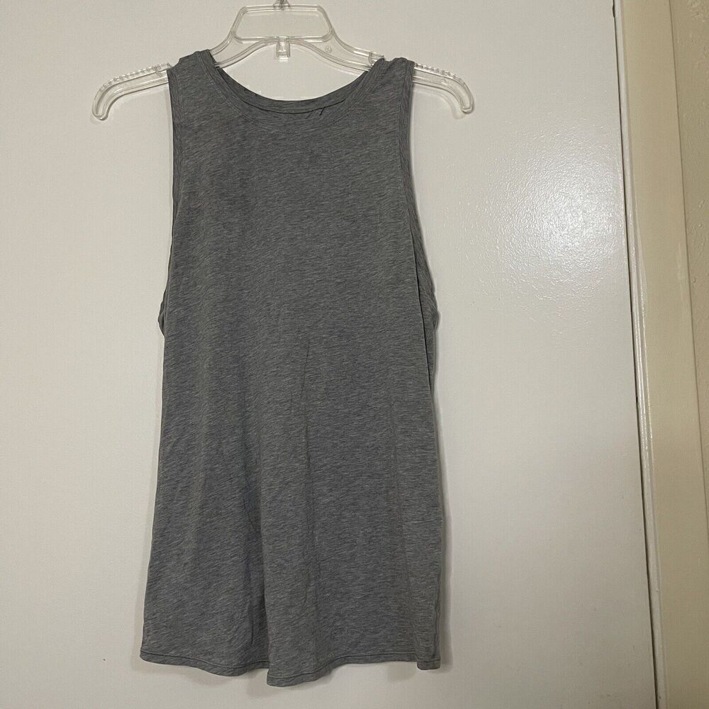 LULULEMON gray sleeveless keyhole tie back tank top size 4